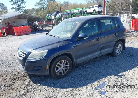 2011 Volkswagen Tiguan S из США, поврежденный, VIN WVGBV7AX2BW515463